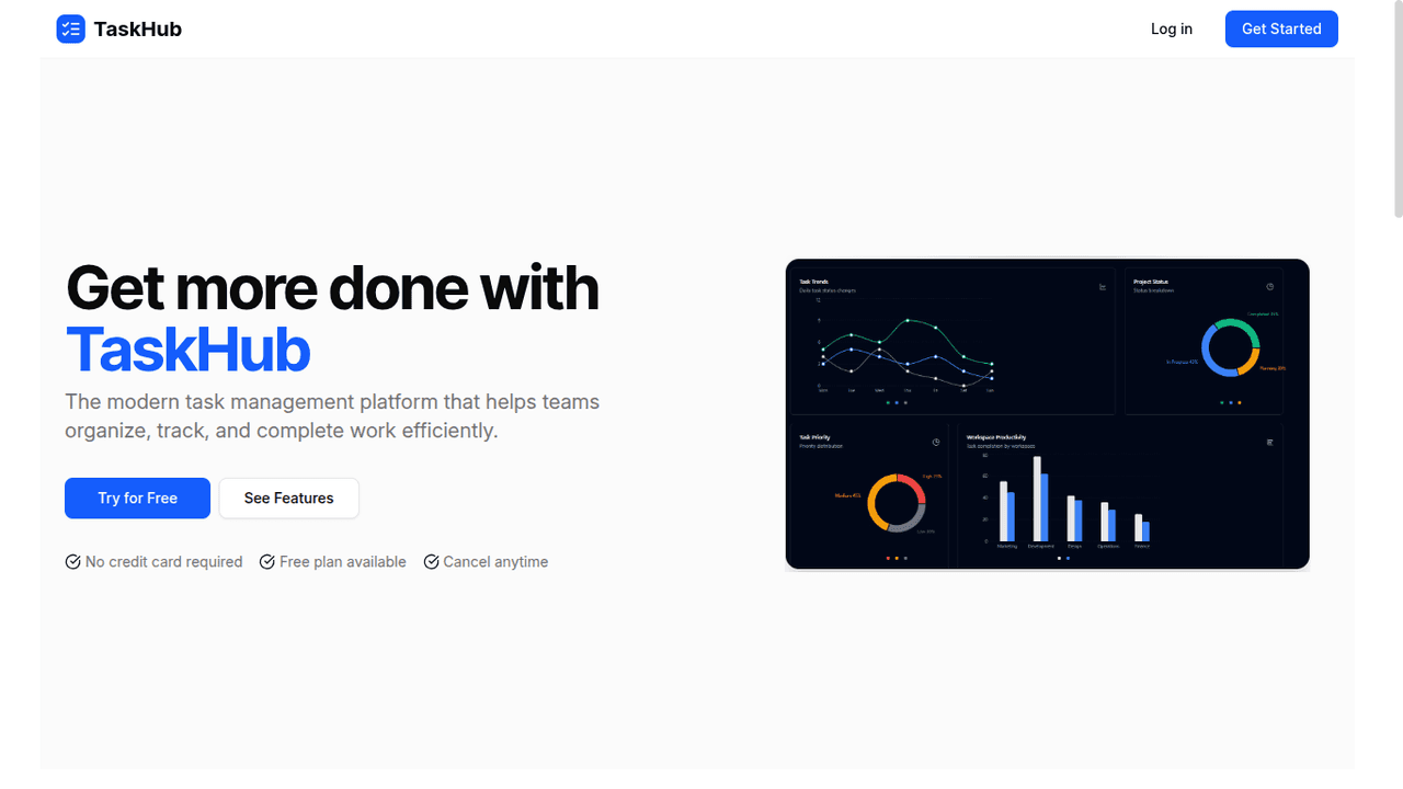 TaskHub - Project Manager